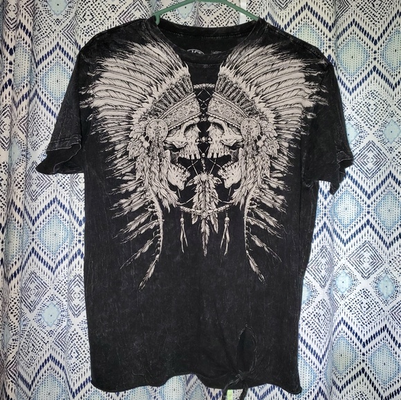 Affliction Tops - Affliction Tribal Scream Shirt